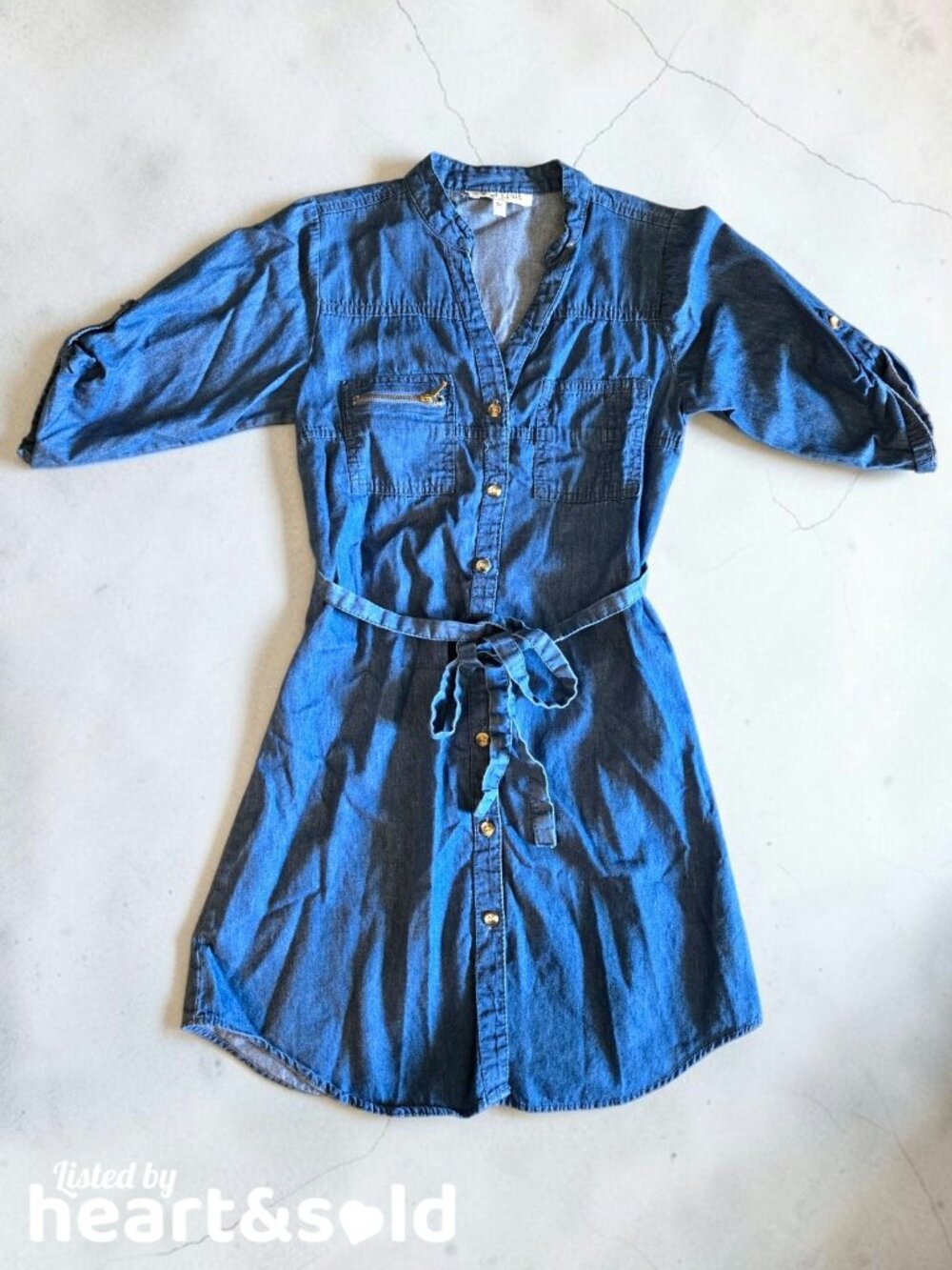 Girls Blue Denim Dress